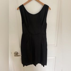 Acne black backless cocktail dress